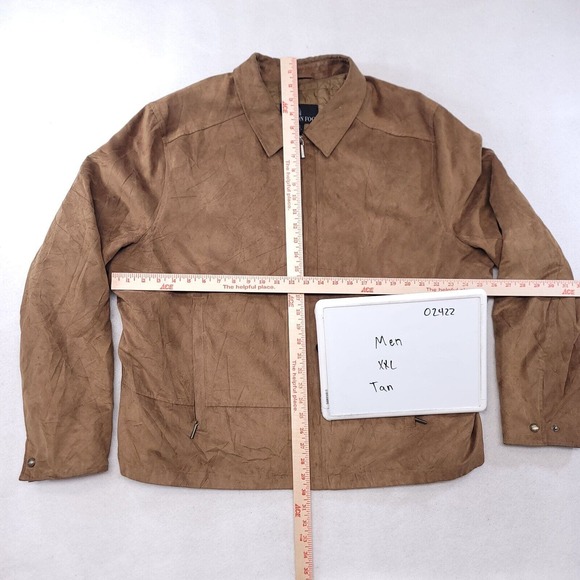 London Fog Zip Up Casual Long Sleeve Outdoor Jacket Mens Size 2XL Brown - Picture 7 of 9